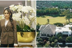 Penampakan dari udara rumah 9 penyanyi ini nggak kalah megah, milik Lesty bak istana di persawahan