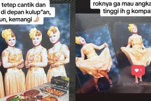 Wanita ini unggah potret lawas saat terima tamu di nikahan, 9 fotonya bikin nggak bisa tahan tawa