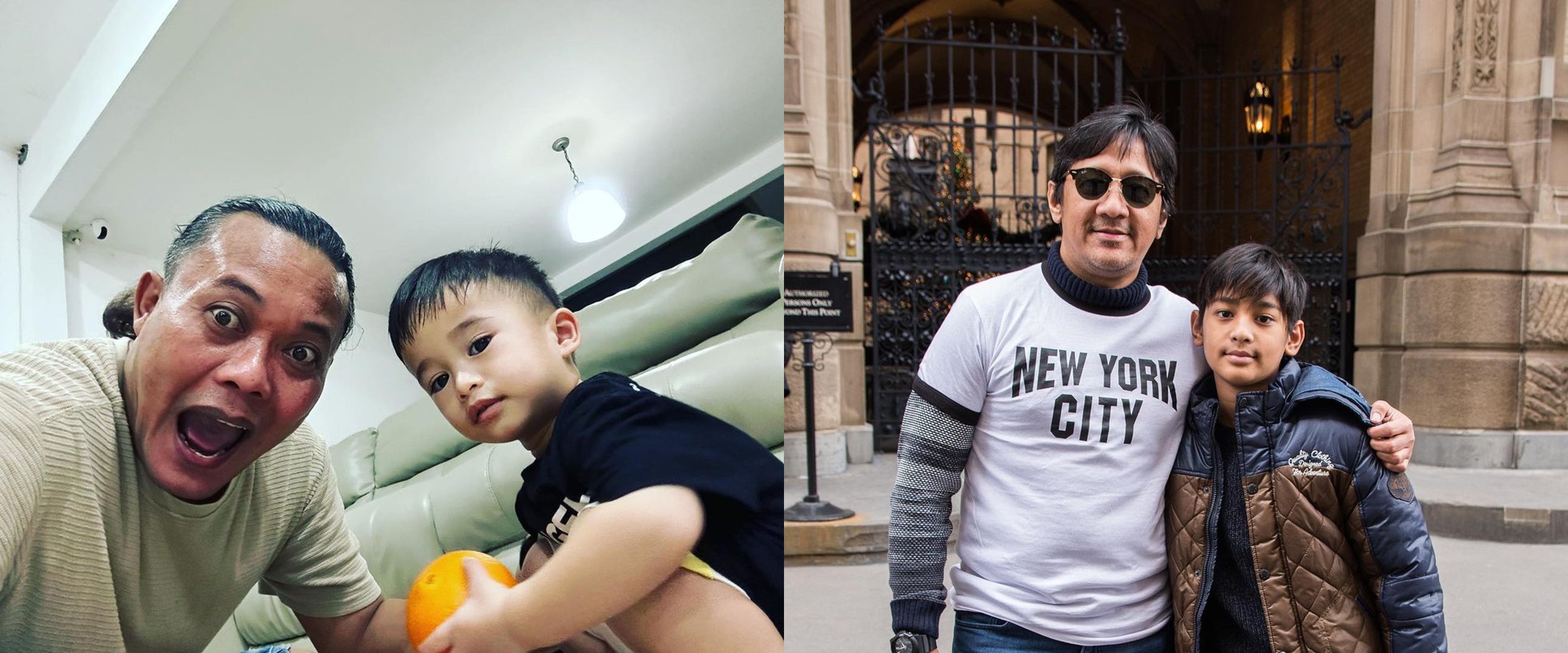 Potret masa kecil 9 pelawak dan anaknya, paras Sule dan Adzam disebut bak kembar beda usia