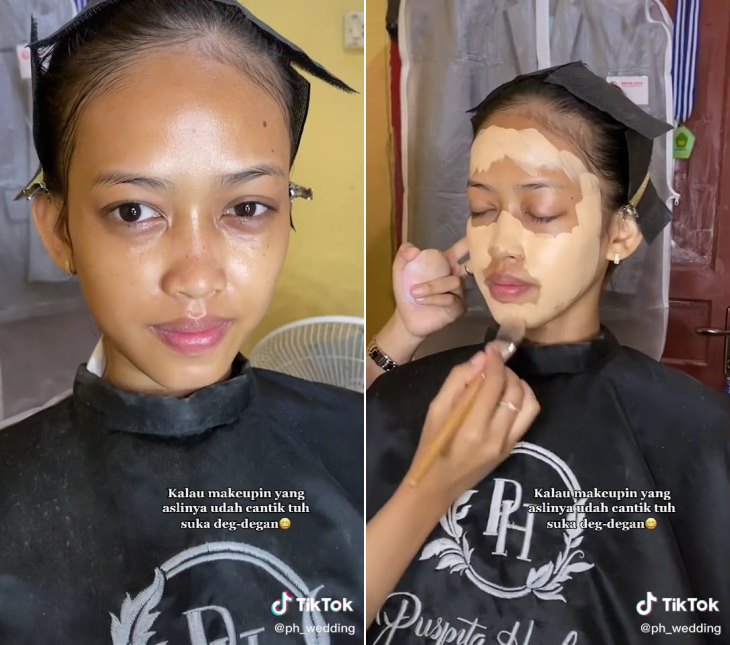 Wanita di-makeup MUA jadi pengantin Sunda ini hasilnya di luar prediksi, warganet sebut 'horor'