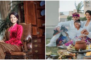 Tampil anggun kenakan kebaya, intip momen kebersamaan Chef Farah Quinn dan keluarganya di Bali