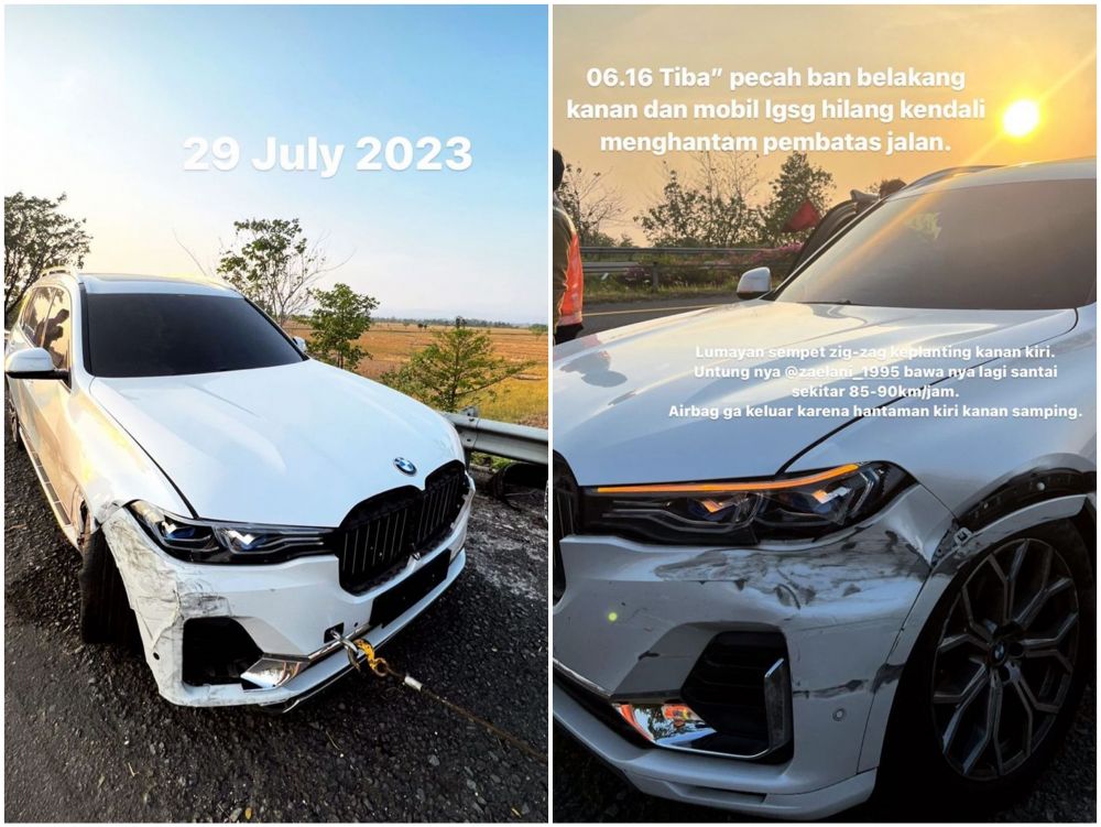 Kronologi Jordi Onsu alami kecelakaan di Tol Cipali hingga mobil ringsek, alami kejadian janggal