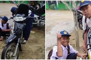 Cara unik ini bikin motor tidak gampang terpeleset di tanah becek, jalanan lumpur siap diterabas