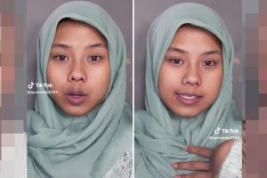 Potret wanita kayak bocah SMP di-makeup jadi dewasa ini auto pangling, skill riasannya bikin iri