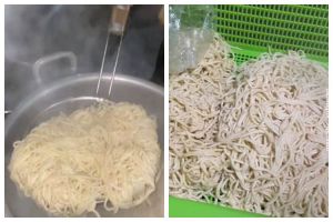 Bukan direndam larutan gula, ini cara praktis hilangkan rasa kapur di mi kuning pakai 1 bahan