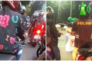13 Potret nyeleneh pakaian pengendara ini bisa jadi hiburan kala jalan lagi macet-macetnya