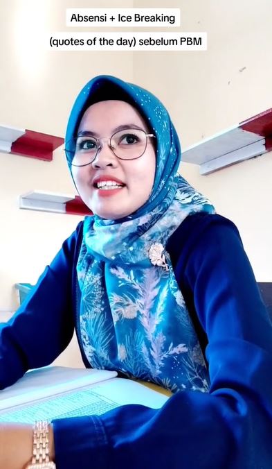 Cara guru mengabsen murid sebelum mengajar ini unik, ada-ada aja kreativitasnya