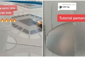 Cara memasak air tanpa kompor ala anak pesantren ini nggak kepikiran, kreatif tapi agak ngeri