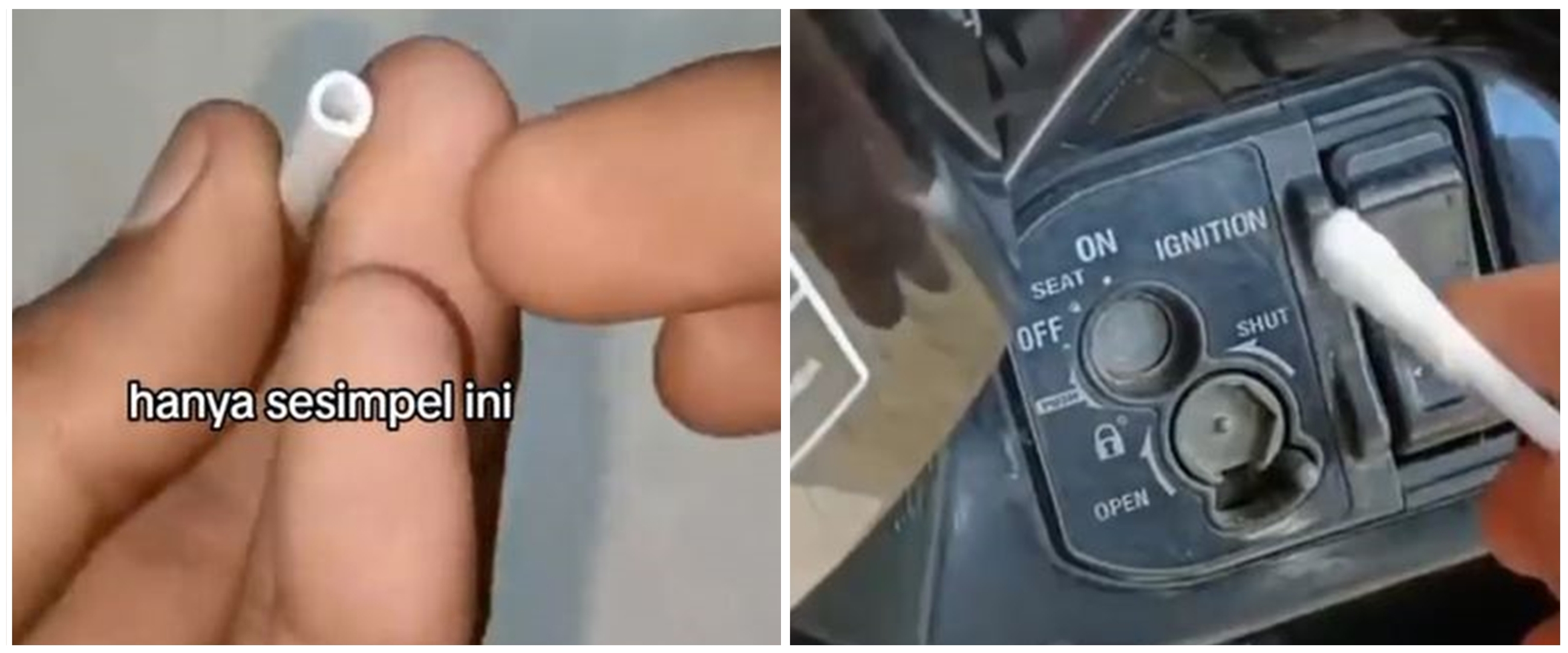 Perlu ekstra waspada, begini trik pencuri bobol kunci motor hanya pakai sebatang cotton bud