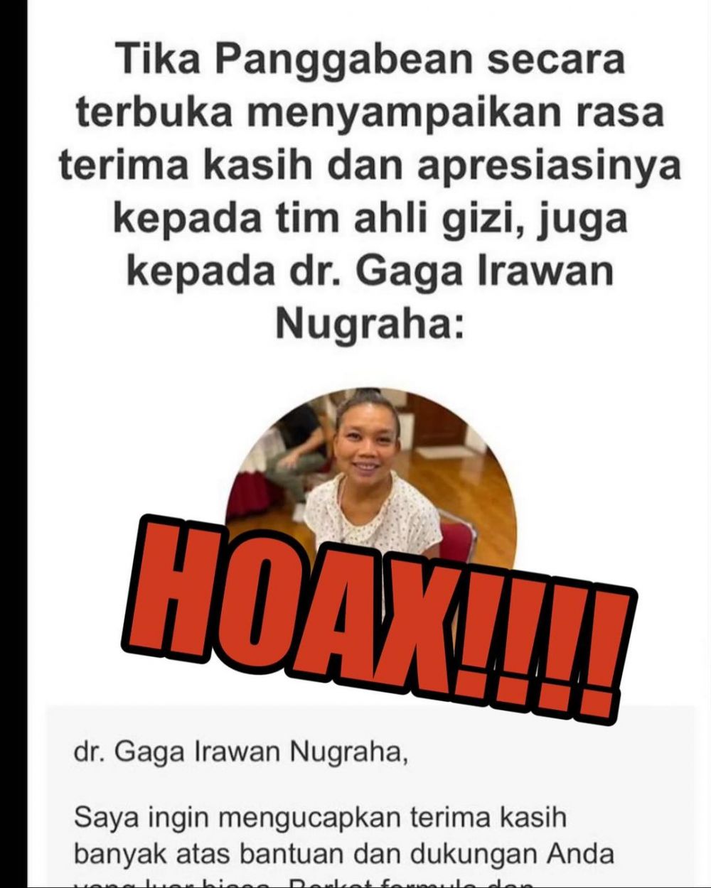 Geram namanya kerap dicatut jadi model iklan pelangsing, begini respons Tika Panggabean