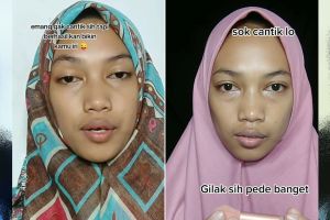 Dikira polos ternyata suhu, transformasi wanita usai makeup ini disebut warganet kayak model top dunia