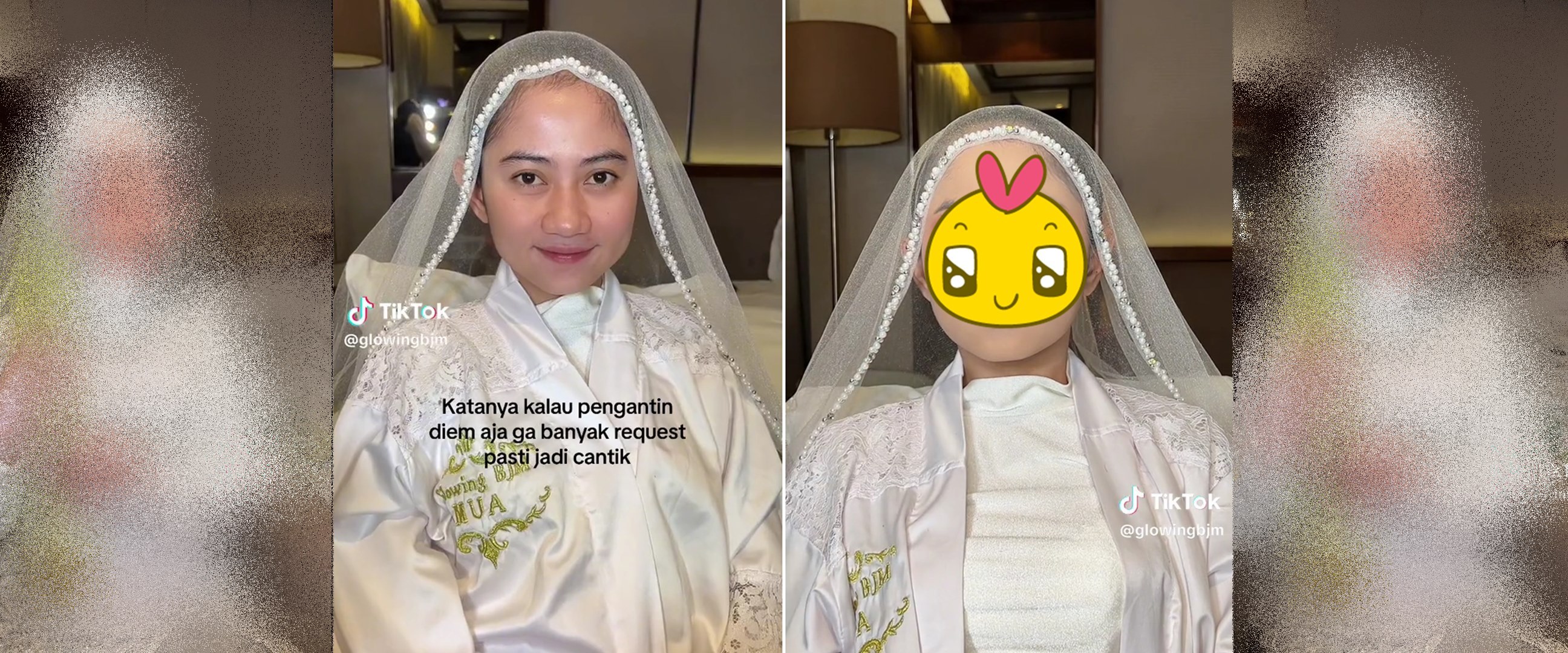 Gara-gara salah pilih softlens, wanita di-makeup jadi pengantin ini bikin warganet senam jantung