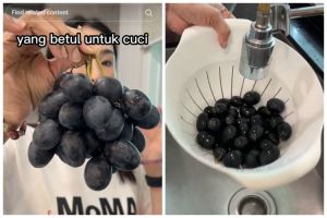 Tanpa direndam baking soda, ini cara mencuci anggur agar bebas lilin dan pestisida
