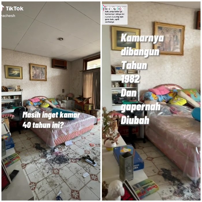 Keramik hancur sampai kasur rayapan, renovasi kamar usia 40 tahun ini hasilnya nggak setengah-setengah