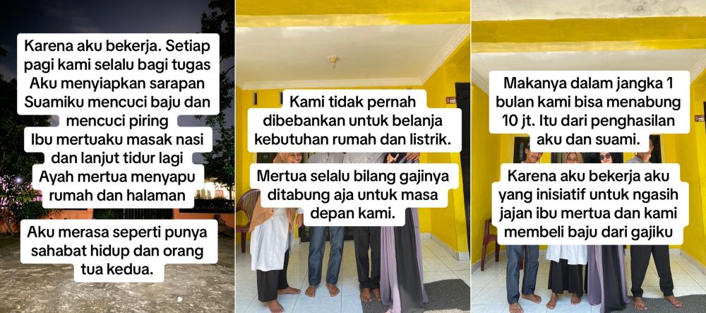 Beruntungnya wanita hidup seatap bareng mertua terapkan frugal living, sebulan bisa nabung Rp 10 juta