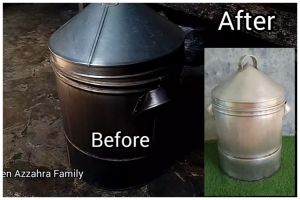 Bukan pakai cuka atau baking soda, ini cara bersihkan bagian luar panci gosong modal Rp5.000