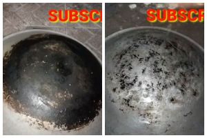 Tanpa sabun cuci piring, ini trik mudah hilangkan kerak gosong di pantat wajan pakai 2 bahan sederhana