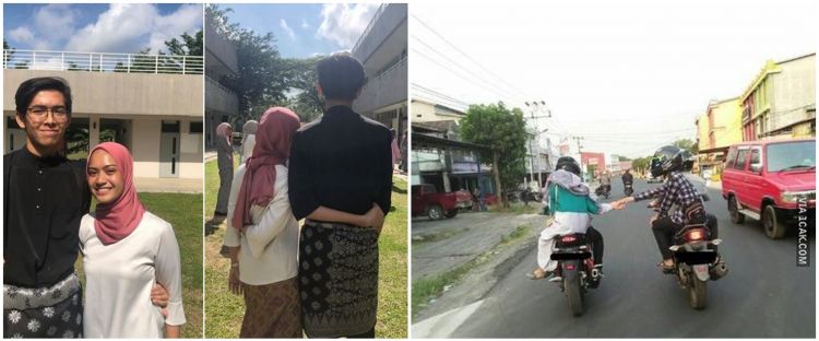 Foto Kocak Pasangan Dipotret dari Belakang Ini Alih-alih Romantis