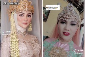 Wanita ini bandingkan MUA pilihan sendiri vs mertua, hasil makeup-nya bagai langit dan bumi