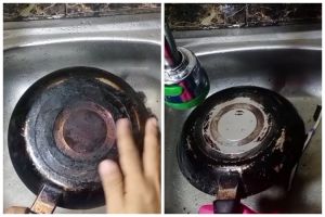 Tak perlu baking soda, ini trik bersihkan kerak gosong di pantat panci cuma pakai 2 bahan dapur