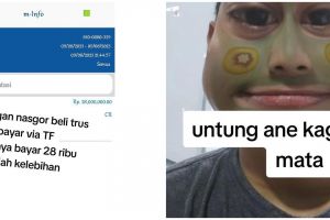 Momen tukang nasi goreng kembalikan uang salah transfer pelanggan, nominalnya bikin melongo