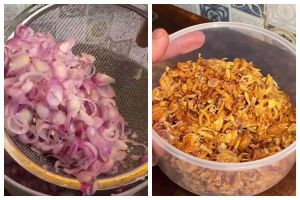 Bukan ditambah tepung, ini trik goreng bawang merah agar tak berminyak dan renyah berbulan-bulan