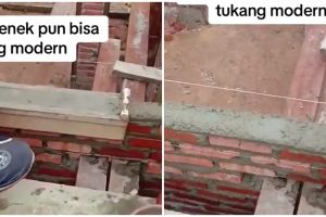 Trik sederhana pasang bata ala kuli bangunan ini keren abis, kerjaan jadi lebih efisien dan cepat