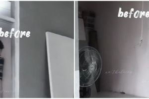 Makeover kamar sempit jadi ruang TV, hasilnya bikin betah di rumah