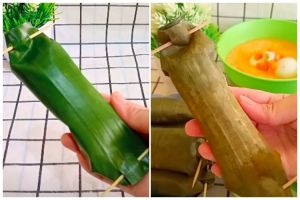 Nggak sampai 15 menit, ini cara praktis bikin lontong yang teksturnya empuk, padat, dan hemat gas