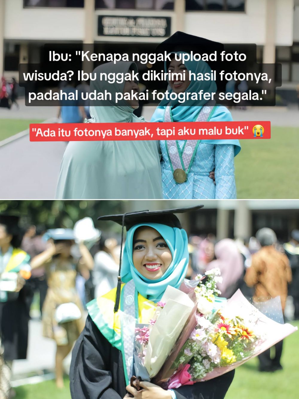 Malu tak posting foto wisuda sebab riasan gagal, wanita ini makeup ulang dengan hasil lebih manglingi
