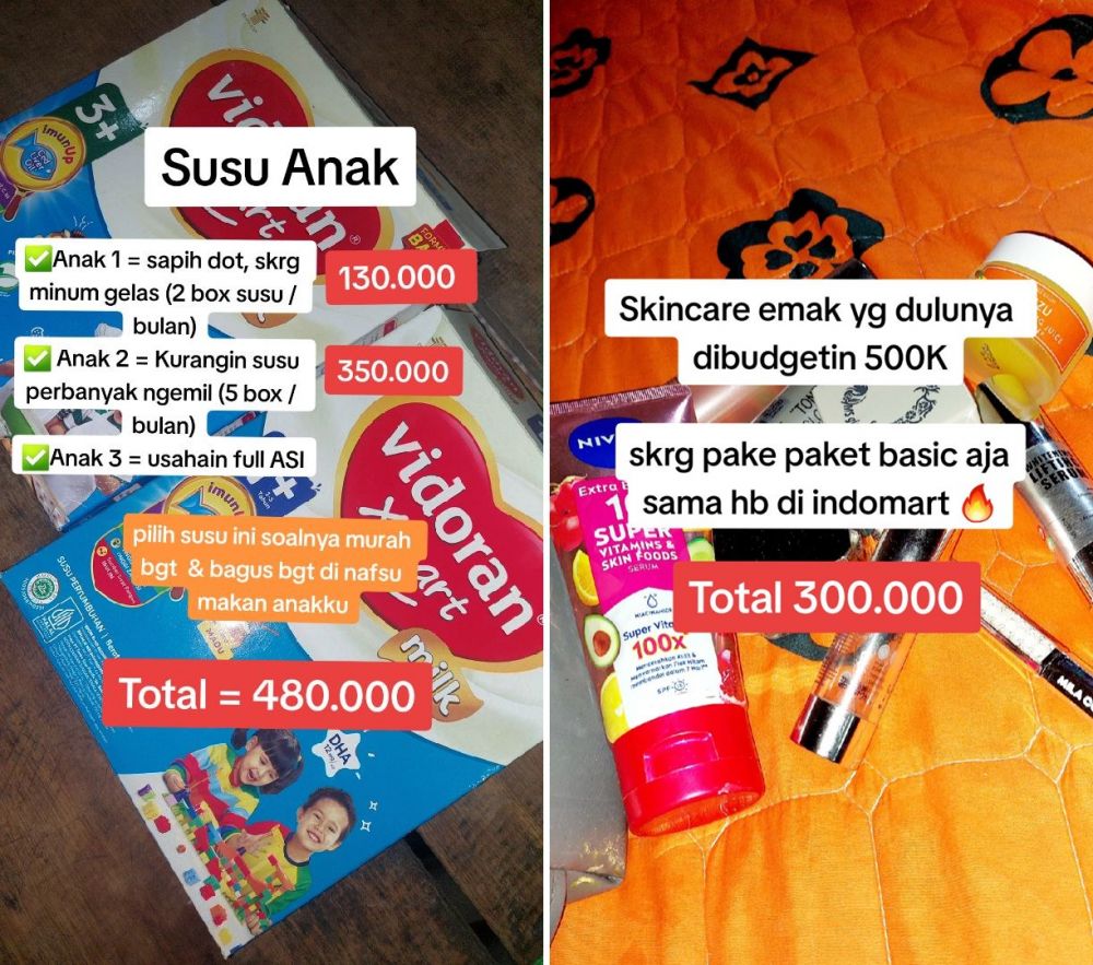 Ibu 3 anak kapok frugal living, bujet bulanan Rp 4 juta bisa nabung Rp 1 juta tapi endingnya ngenes