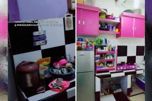 Penampakannya bak kapal pecah, makeover dapur sempit minim budget ini bikin rajin masak lagi
