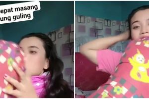 Cara lucu pasang sarung guling ekstra cepat ala wanita ini endingnya persulit diri sendiri