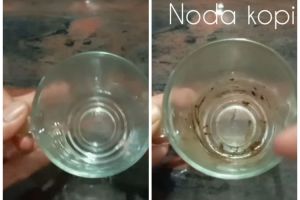 Tanpa direndam pemutih dan sitrun, ini trik bersihkan kerak minuman di gelas kaca pakai 2 bahan dapur