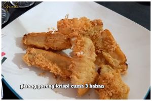 Tanpa campuran baking soda dan minyak goreng, ini trik bikin pisang goreng makin renyah dan keriting