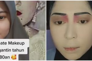 Wanita ini recreate makeup pengantin India jadul era 80-an vs sekarang, hasilnya bak langit dan bumi