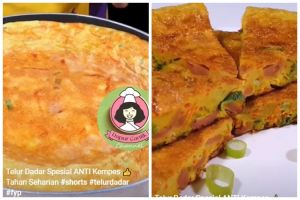 Cukup tambah 2 bahan, ini trik bikin telur dadar tebal dan tak mudah kempis meski tanpa tepung