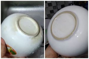 Cara membersihkan mangkuk lama yang berkerak dan kusam, ampuh pakai tambahan 2 bahan dapur