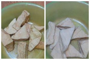 Jangan cuma dicuci, ini cara menghilangkan bau tak sedap tahu segitiga goreng pakai 3 bahan dapur