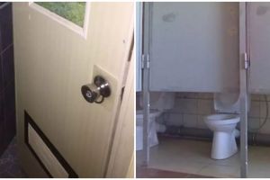 11 Potret kocak desain pintu toilet ini nyeleneh abis, dari salah pasang sampai tak tertutup sempurna