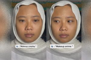 Riasannya kerap diejek, MUA ini buktikan hasil makeup pengantin ala animenya bikin tamu sudah kedip
