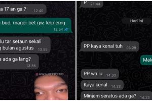 11 Chat lucu teman yang mau pinjam uang ini basa-basinya boleh juga