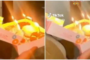 Momen wanita salah tanggal saat kasih surprise ultah ke teman ini bikin ngakak, endingnya malu abis
