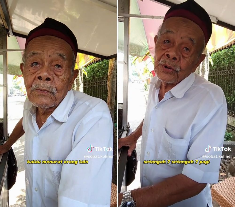 Tak mau jadi beban anak, kisah kakek usia 100 tahun jualan lumpia di pinggir jalan bikin haru
