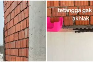 Jendela rumah tertutup tembok tetangga, pria ini tunjukkan potret bangunannya yang kini tampak sesak