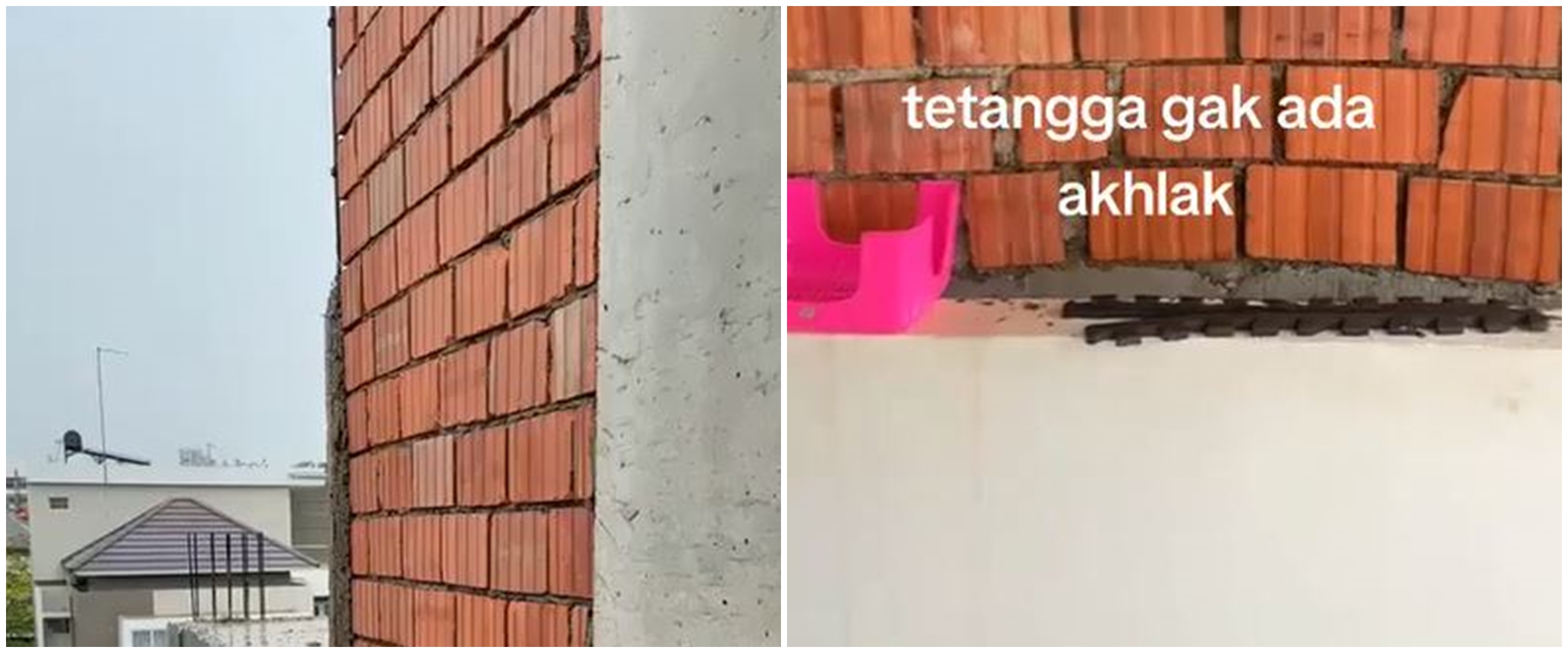 Jendela rumah tertutup tembok tetangga, pria ini tunjukkan potret bangunannya yang kini tampak sesak
