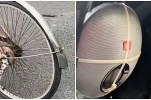 Penampakan sepeda pakai bodi superunik ini awalnya bikin bingung, dilihat dua kali baru tepuk jidat