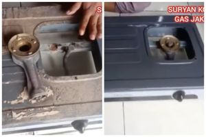 Tanpa sitrun dan pasta gigi, ini cara membersihkan karat pada bodi kompor pakai 1 bahan