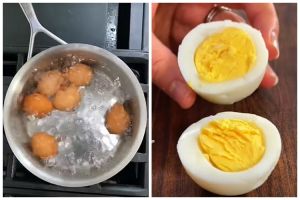 Tanpa ditambah garam atau cuka, begini trik rebus telur agar tak overcooked dan gampang dikupas