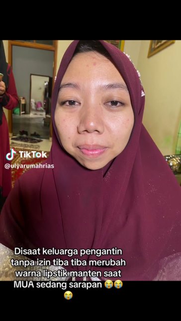 MUA direcoki keluarga manten sebab lipstik pucat, hasil makeup ulangnya malah panen hujatan warganet